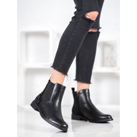 J. Star Boots With Crystals black 1