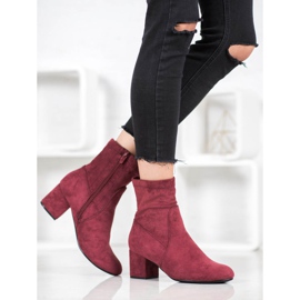 J. Star Classic burgundy boots red 1