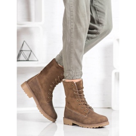Super Me Lace-up boots khaki green 2