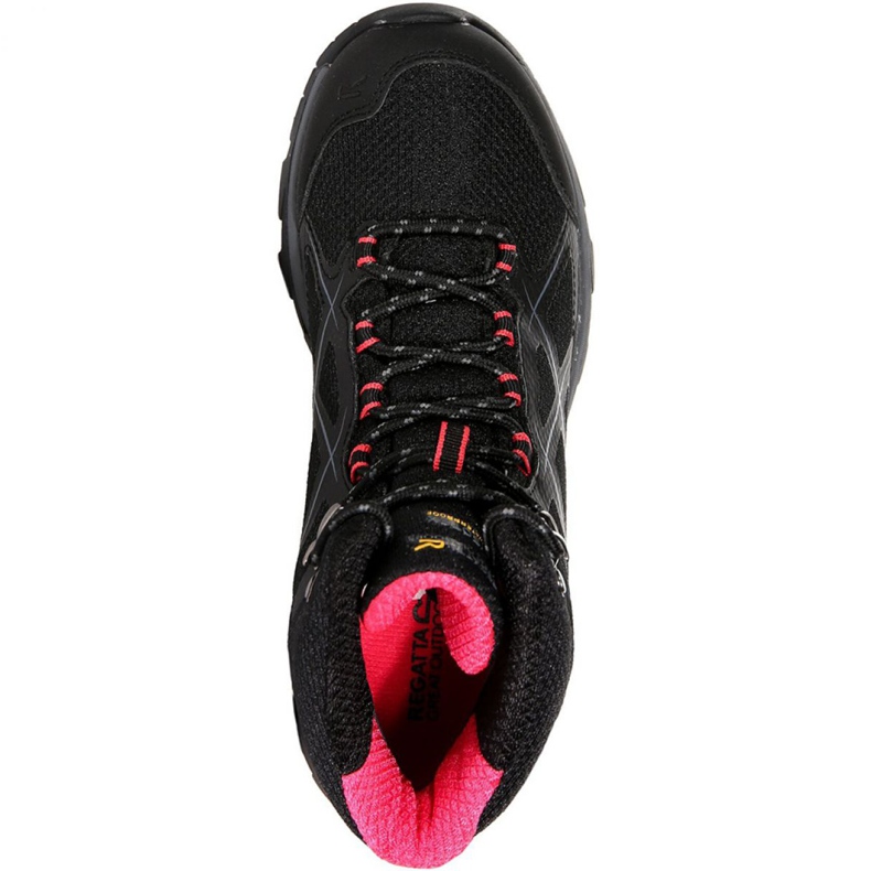 Regatta Wms Kota Mid W RWF490 7HQ Shoes black pink 1 Regatta Wms Kota Mid W RWF490 7HQ Shoes black pink 1
