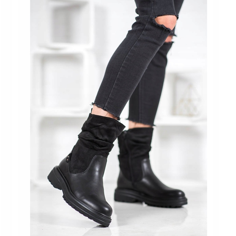 SHELOVET Warm Boots On The Platform black 1