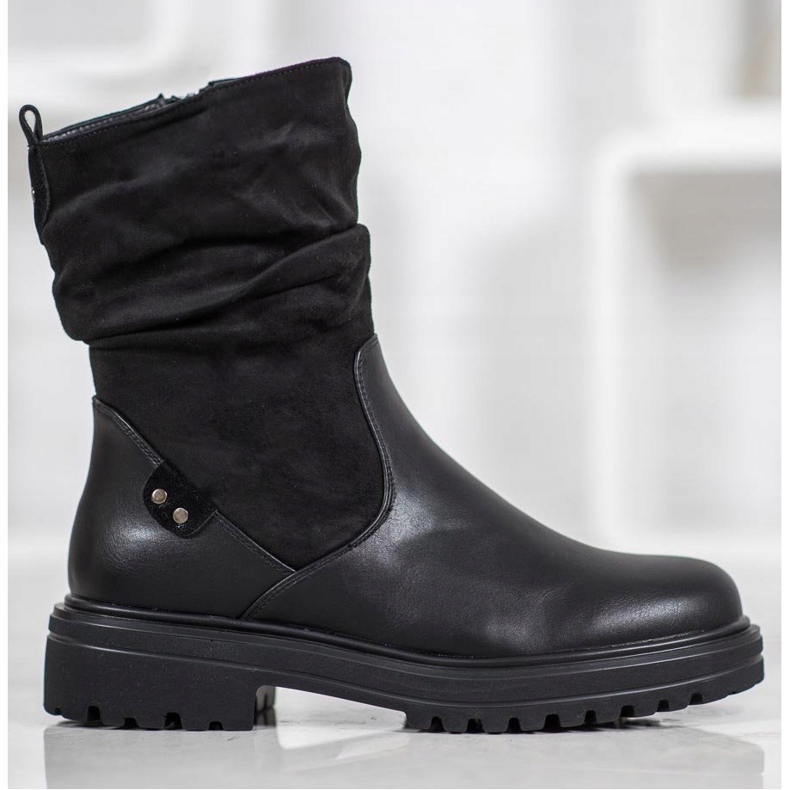 SHELOVET Warm Boots On The Platform black 2
