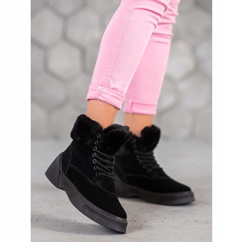 SHELOVET Fashionable Taperki On The Platform black 2