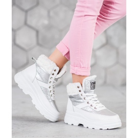 Bella Paris Sneakers With Sheepskin white 1