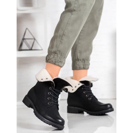 SHELOVET Hiking Boots With Roll Up Shank black 1