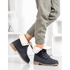 Super Me Lace-up boots blue 1
