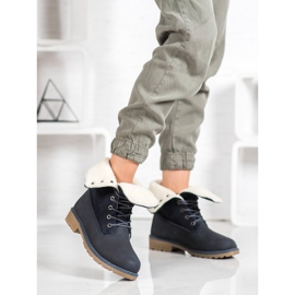 Super Me Lace-up boots blue 2