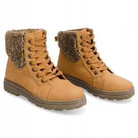 Timber boots with sheepskin 368 Camel brown 1