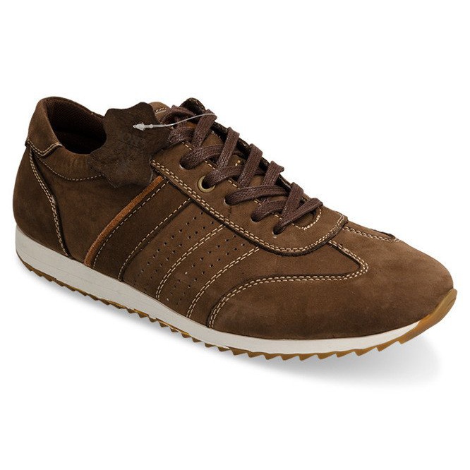 Shoes, Sneakers. Leather NAT. N45 Brown 1 Shoes, Sneakers. Leather NAT. N45 Brown 1