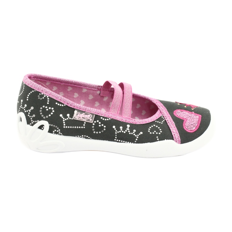 Befado children's shoes 116X257 pink grey 1 Befado children's shoes 116X257 pink grey 1