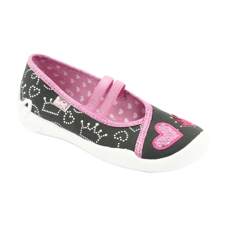 Befado children's shoes 116X257 pink grey 1 Befado children's shoes 116X257 pink grey 1