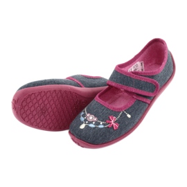 Befado children's shoes 945Y289 navy blue multicolored pink 4