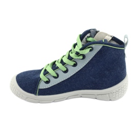 Light Befado children's shoes 547X002 navy blue grey green 2