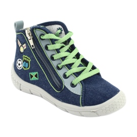 Light Befado children's shoes 547X002 navy blue grey green 1