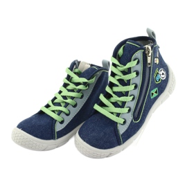 Light Befado children's shoes 547X002 navy blue grey green 3