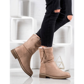 Kayla Suede Booties brown 1
