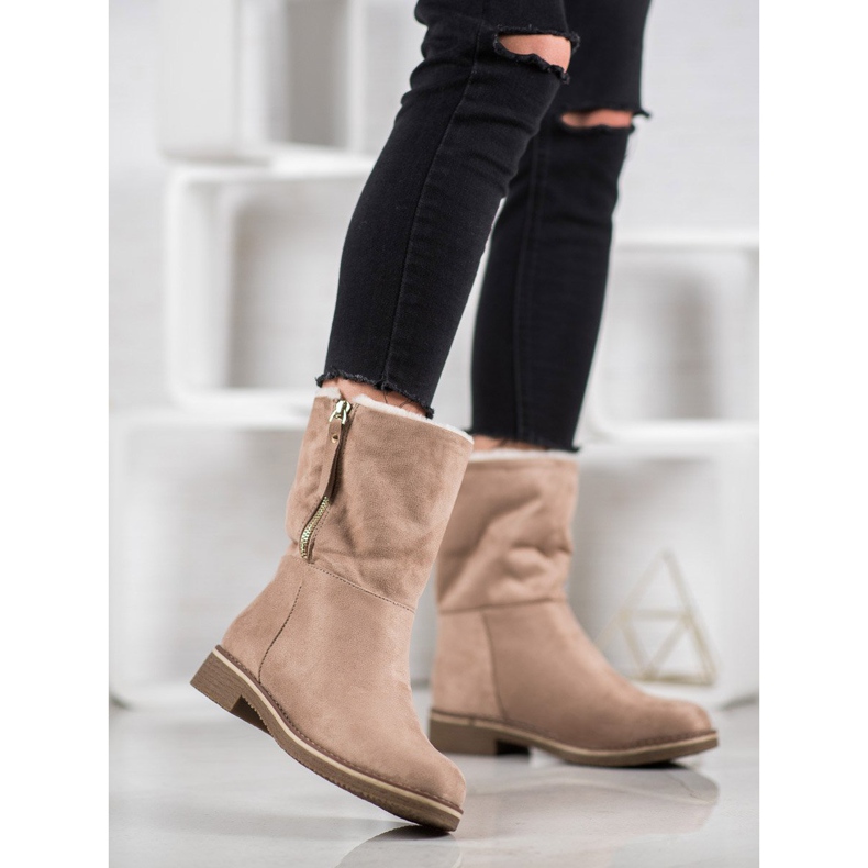 Kayla Suede Booties brown 2