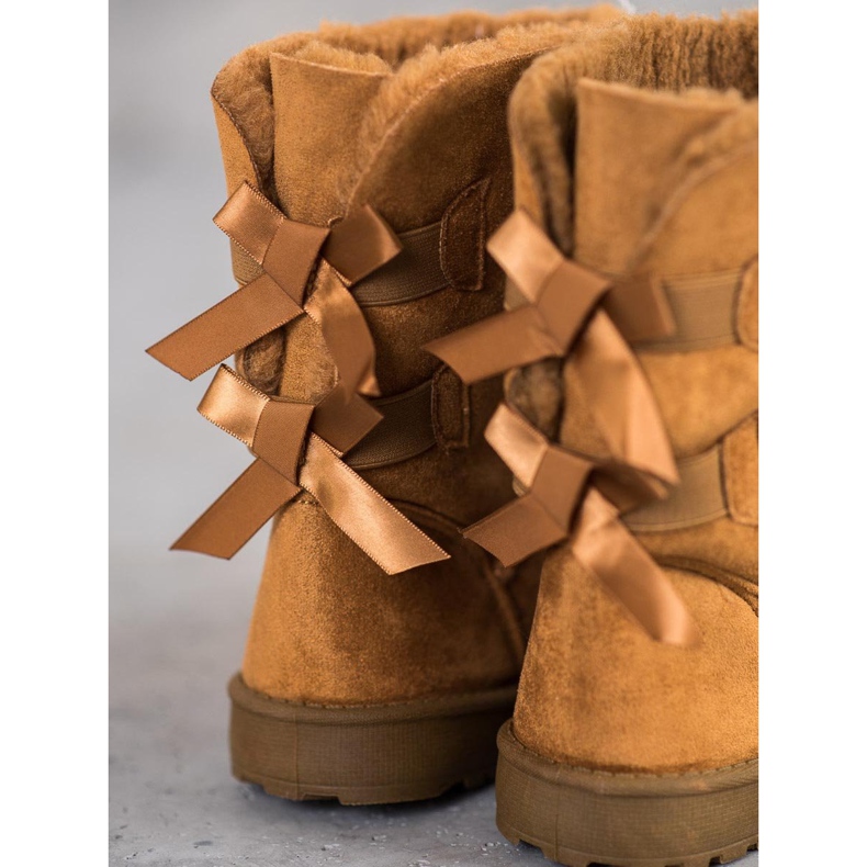 Haver Warm Snow Boots With Bows brown 1