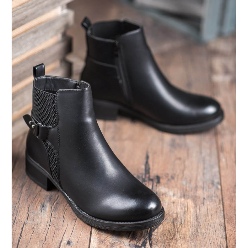 SHELOVET Comfortable Black Boots 1