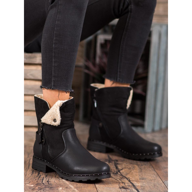 SHELOVET Workers With A Roll Up Shoe black 2