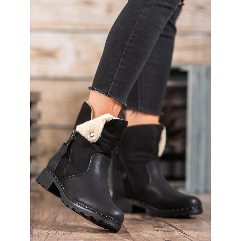 SHELOVET Workers With A Roll Up Shoe black 1