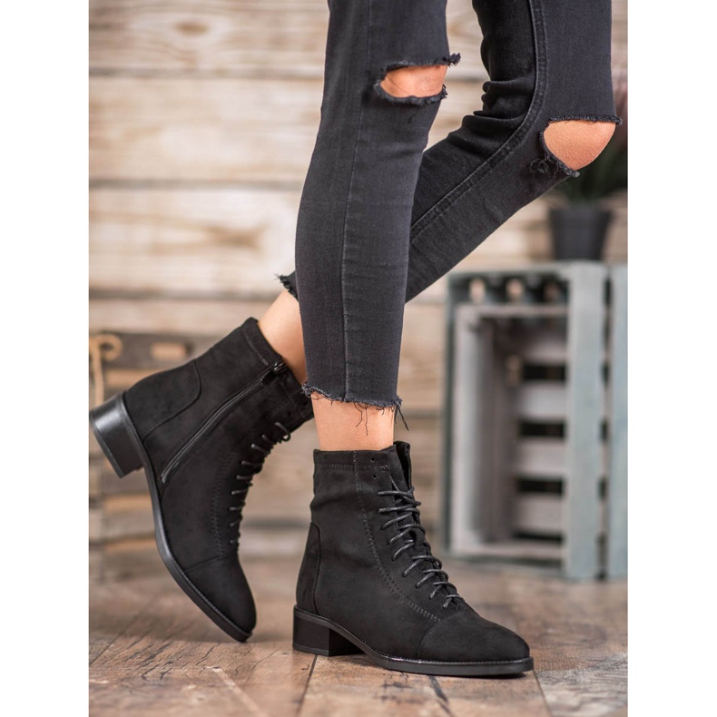Super Mode Tied Booties black 2