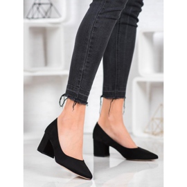 SDS Casual Black Pumps yellow 1