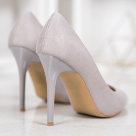 R'S Suede heels grey 1