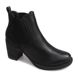 Boots On Heel With Elastic 1227 Black 2