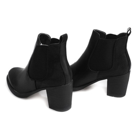 Boots On Heel With Elastic 1227 Black 1