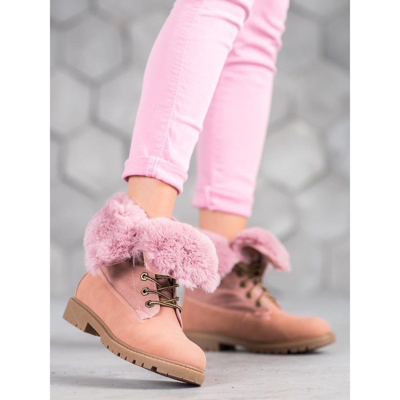 Vices Pink Trappers With Roll Up Shank 2