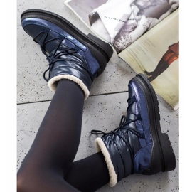 VICES textile snow boots navy blue blue 1
