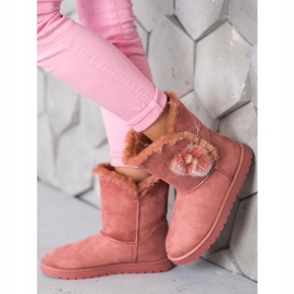 SHELOVET Mukluki With A Pearl pink 1