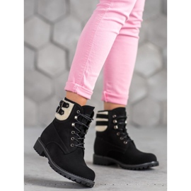 SDS Textile Trappers With Sheepskin black 2