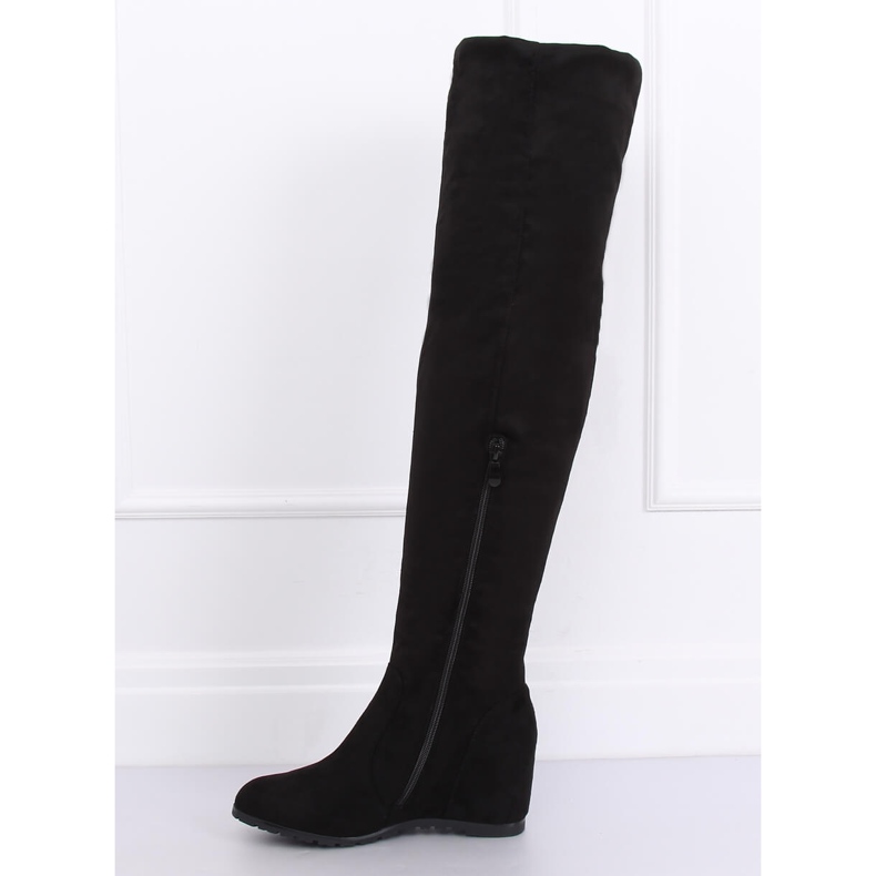 Black PE108 Black wedge boots 2