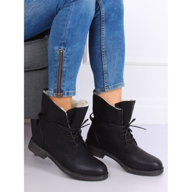 Black boots on a sheepskin 758-PA Black 1