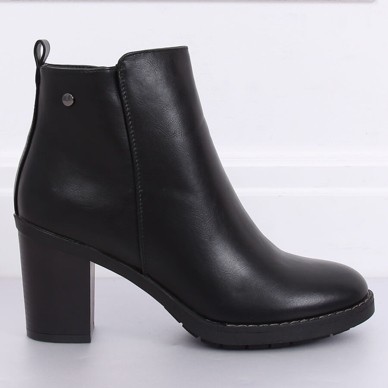 Black high-heeled boots BM-9077 Black 1 Black high-heeled boots BM-9077 Black 1