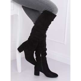 Black low-heeled boots G-279 Black 1 Black low-heeled boots G-279 Black 1