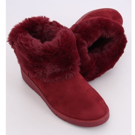 Women's maroon snow boots A-3 Wine Red 1