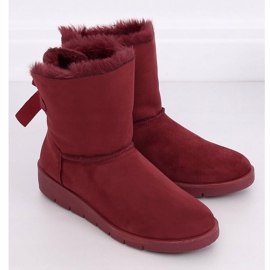 Women's maroon snow boots A-3 Wine Red 3
