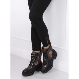 High-soled shoes NS067 Camouflage black 1