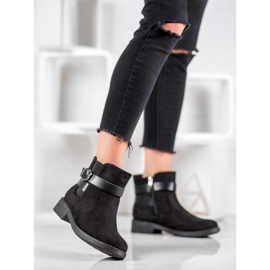 SHELOVET Suede Workers With A Buckle black 2