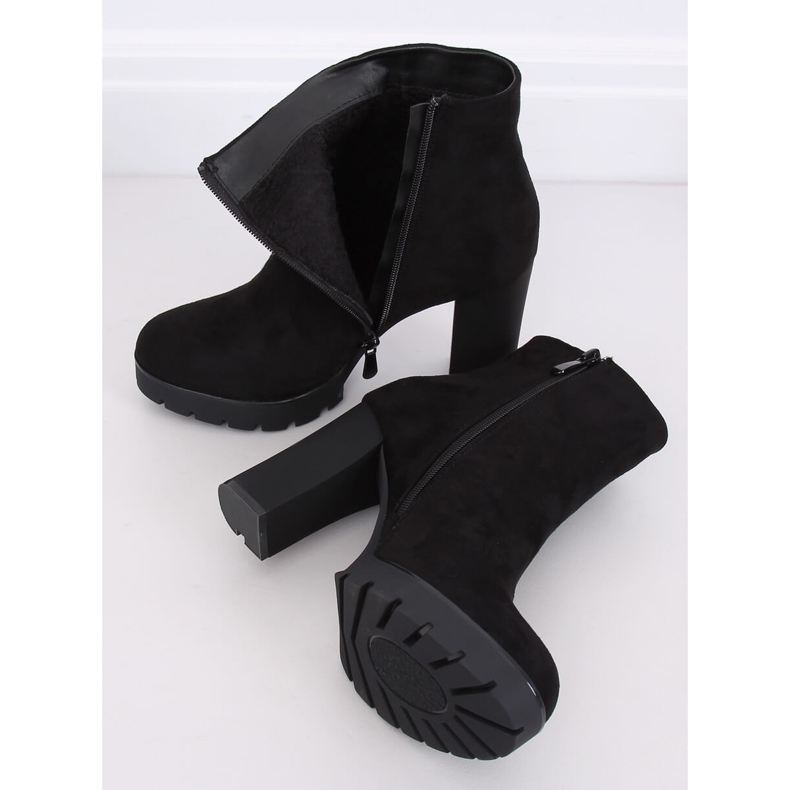 Black high-heeled boots 1033-GA Black 2