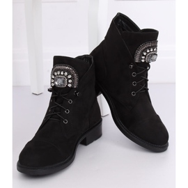 Black suede boots E9315 Black 1
