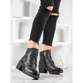 Super Mode Comfortable Eco-leather boots black 2