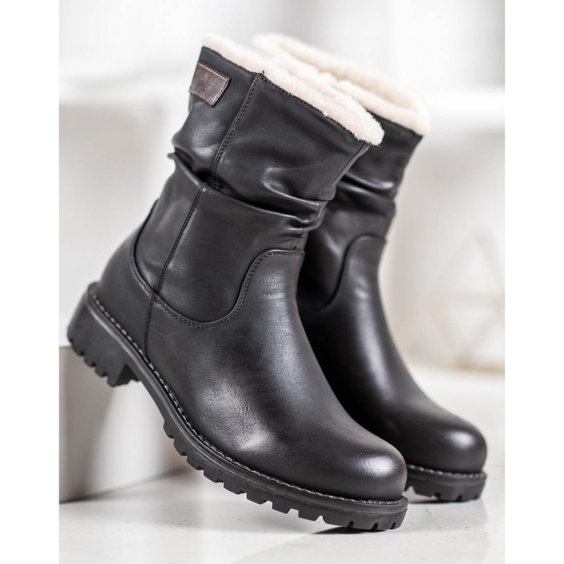 SHELOVET Workers With A Roll Up Shoe black 2