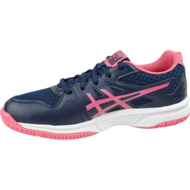 Asics Upcourt 3 W 1072A012-407 volleyball shoes yellow navy blue 1