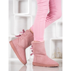 Haver Warm Snow Boots With Bows pink 1
