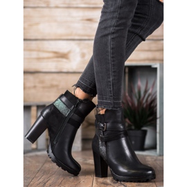 SDS Fashionable high-heeled boots black 1 SDS Fashionable high-heeled boots black 1