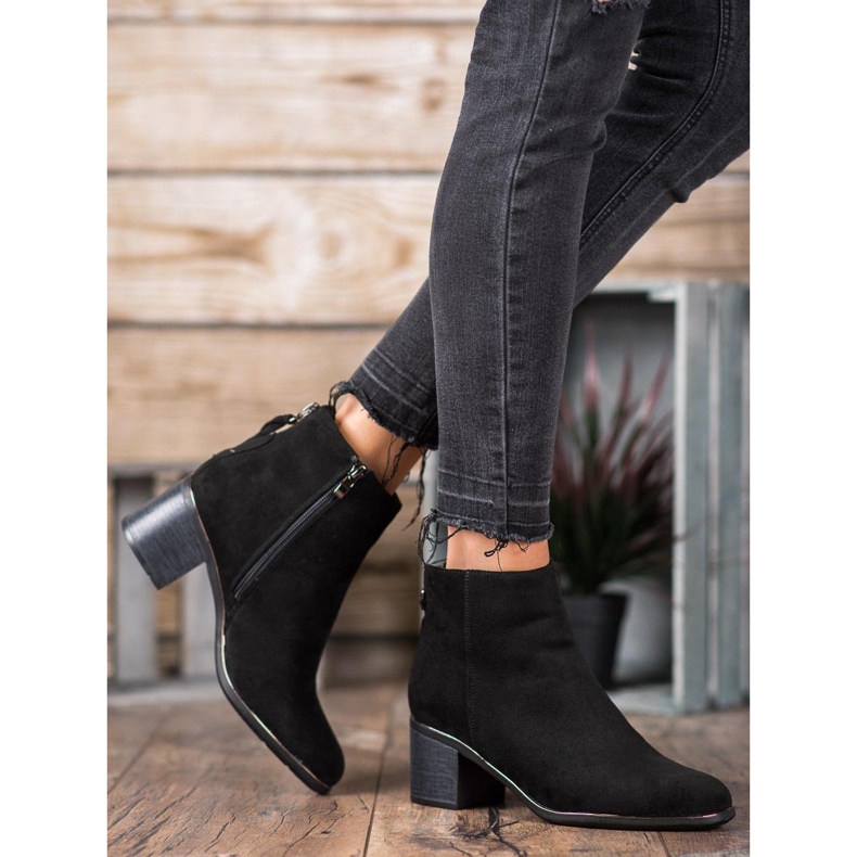 Super Me Warm Boots On High Heels black 1